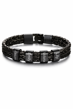 Personalisiertes Lederarmband mit Gravur | Namensarmband Zonify