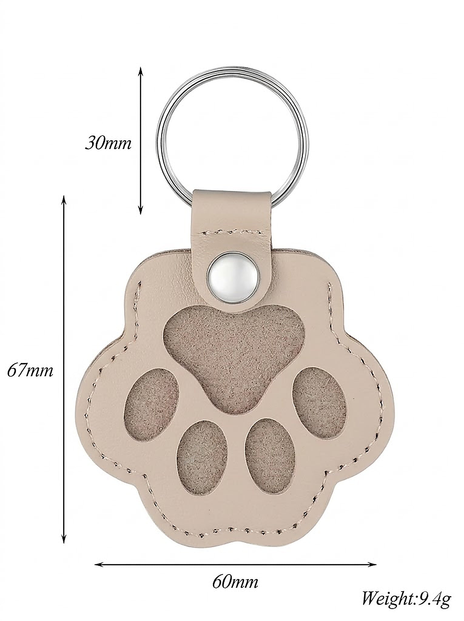 Personalisierter Pfoten-Schlüsselanhänger | Tierhaar-Andenken mit Gravur Zonify