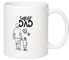 Kaffeetasse „Super Dad“ | Minimalistisches Geschenk für Papa Zonify