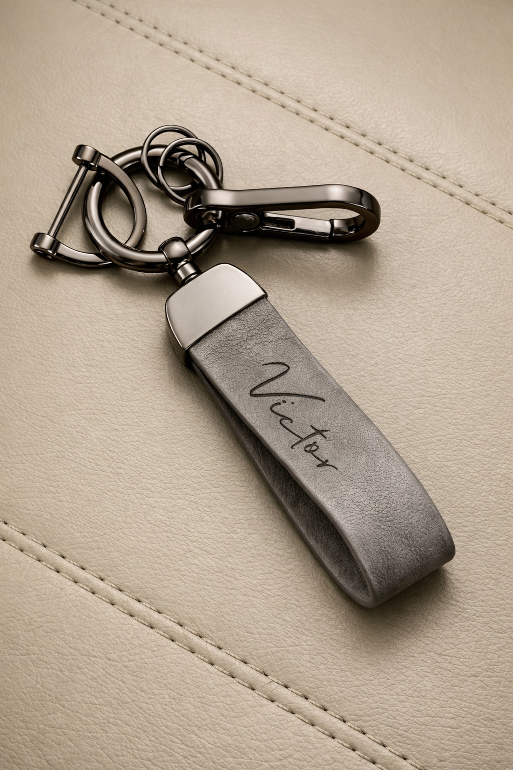 Personalisierbare Leder-Schlüsselanhänger – Premium-Geschenkideen mit Gravur - Zonify