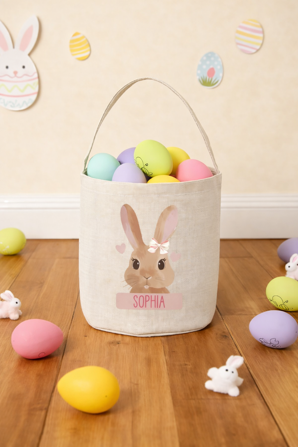 Personalisierte Ostertasche mit Namen | Süßes Osterkörbchen Zonify