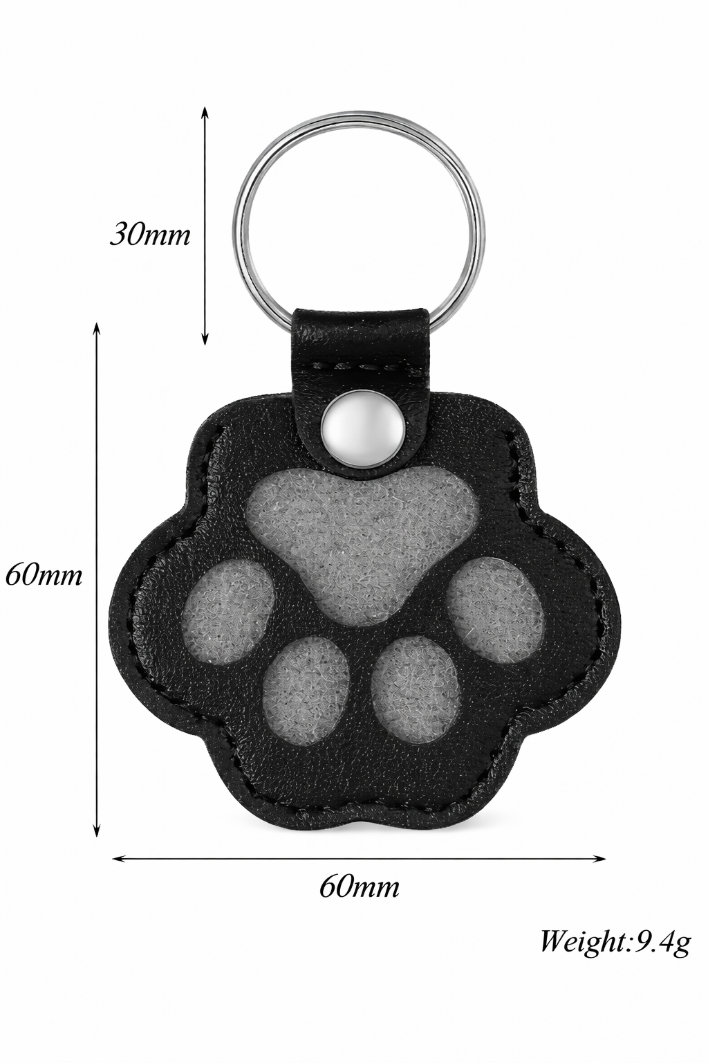 Personalisierter Pfoten-Schlüsselanhänger | Tierhaar-Andenken mit Gravur Zonify