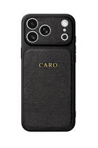 Personalisierte iPhone Lederhülle mit Initialen Zonify