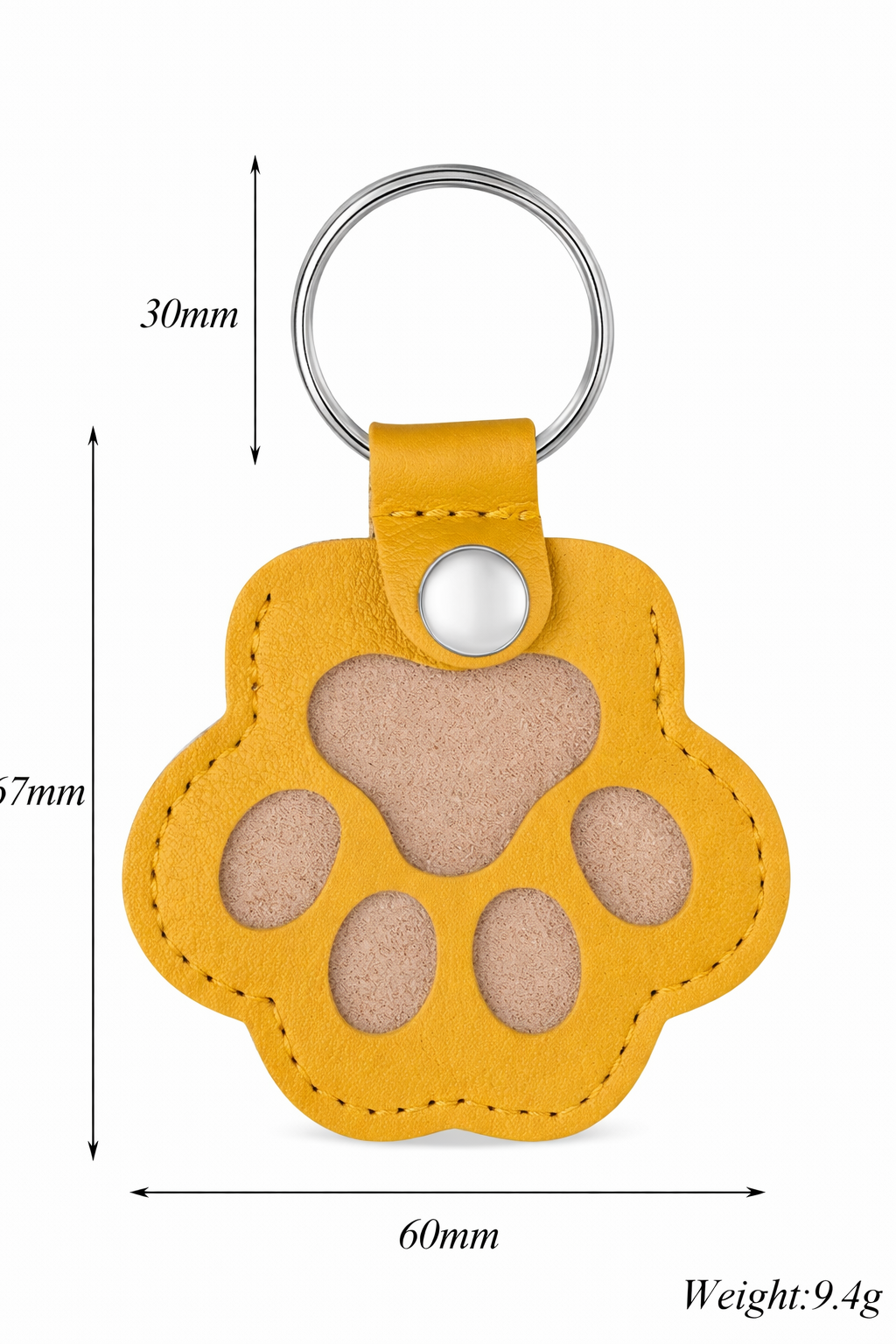 Personalisierter Pfoten-Schlüsselanhänger | Tierhaar-Andenken mit Gravur Zonify