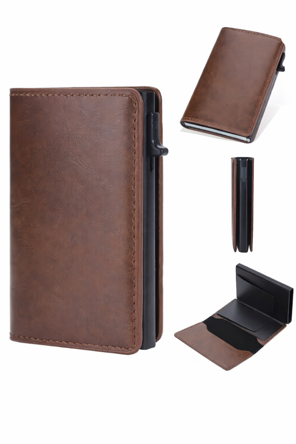 Zonify Personalisierbares Pop-up-Kartenetui-Portemonnaie mit Lasergravur Zonify