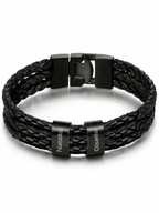 Personalisiertes Lederarmband mit Gravur | Namensarmband Zonify
