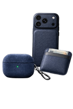 Alcantara Bundle: iPhone 17/16/15/14 Case & AirPods Pro Hülle | Personalisiert - Zonify