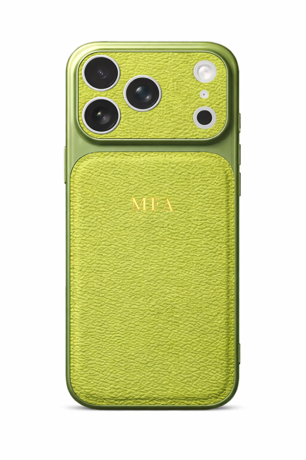 Personalisierte iPhone Lederhülle mit Initialen Zonify