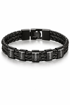 Personalisiertes Lederarmband mit Gravur | Namensarmband Zonify