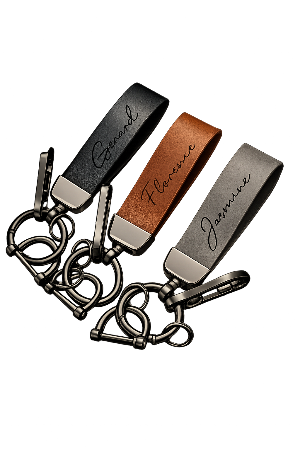 Personalisierbare Leder-Schlüsselanhänger – Premium-Geschenkideen mit Gravur - Zonify