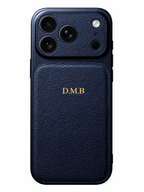 Personalisierte iPhone Lederhülle mit Initialen Zonify