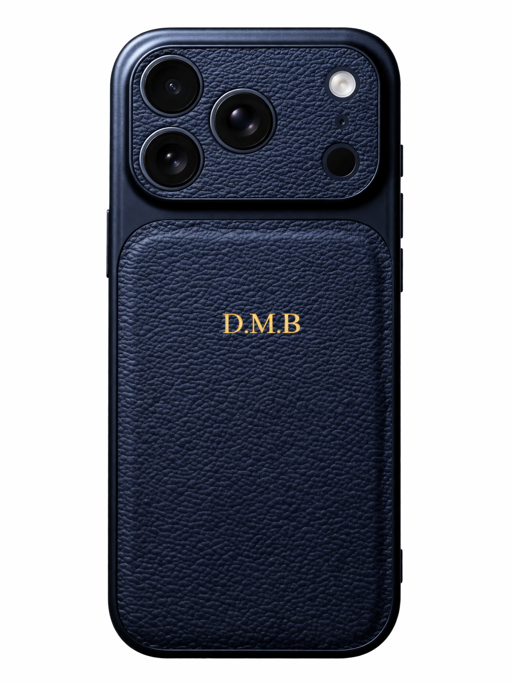 Personalisierte iPhone Lederhülle mit Initialen Zonify