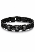 Personalisiertes Lederarmband mit Gravur | Namensarmband Zonify